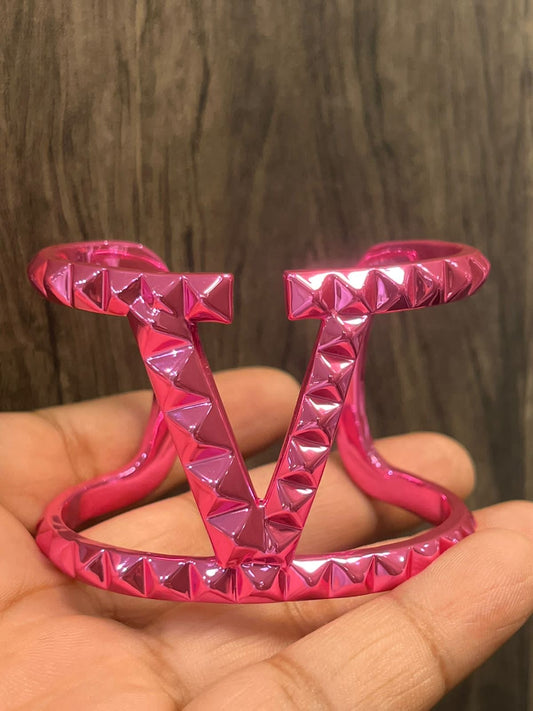 V Pink/Purple cuff -Adjustable