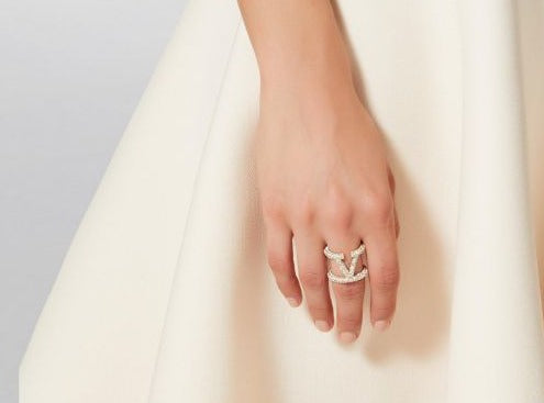 V diamond ring (adjustable)